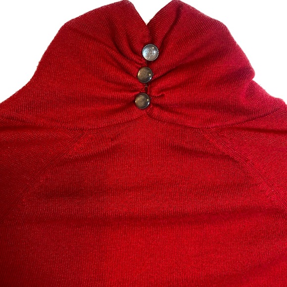 Lauren Ralph Lauren Sweater Jewelled Neck and Button Back - Picture 3 of 4